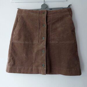 Uniqlo Brown Corduroy Skirt 26"